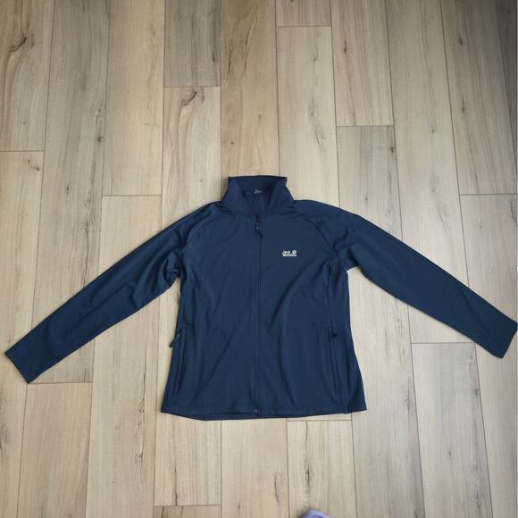 Jack Wolfskin Fleece Jacket JWP Dynamic Navy Full Zip Sweater Women Sz XL - Picture 10 of 10